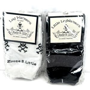 Zootie B. Little Leg Warmers Baby & Toddler Lot of 2 NEW One Size Black White